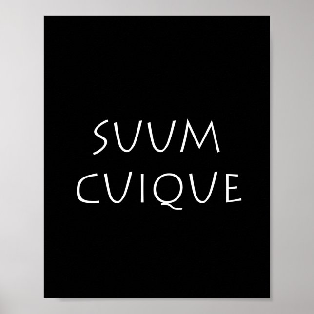 Poster Suum cuique (Devant)