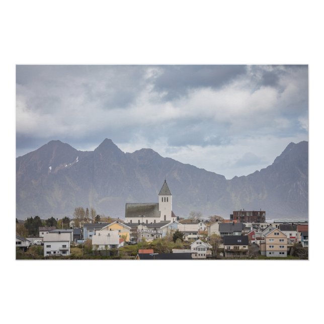 Poster Svolvaer Lofoten Norvège (Devant)