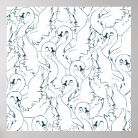 Swan Motif Seamlessswan, motif, abstrait, dos