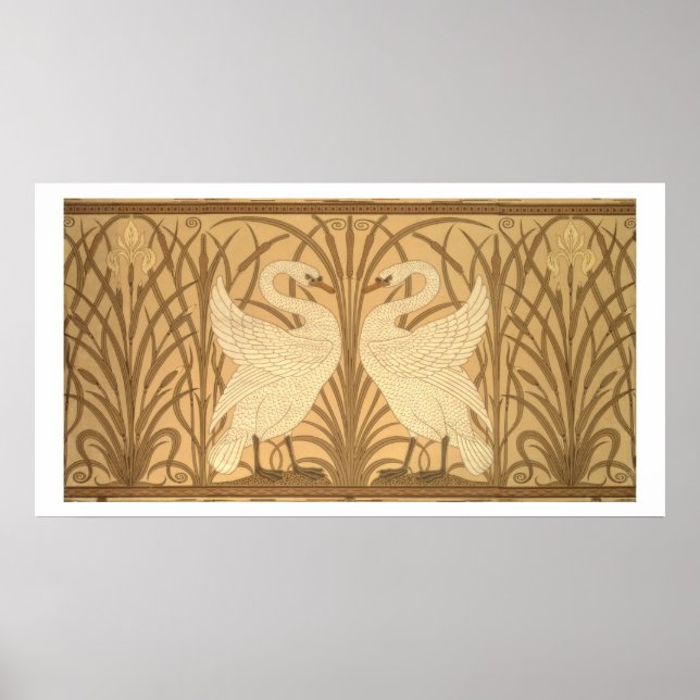 Poster Swan wallpaper design (Devant)