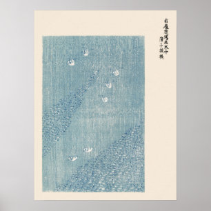 Poster Swans de Yatsuo no Tsubaki Art Imprimer Japandi