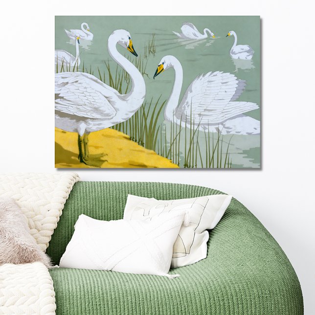 Poster Swans par Verneuil (Créateur téléchargé)