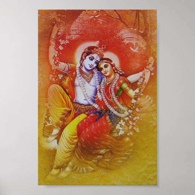 Poster Swating Radha Krishna (Devant)