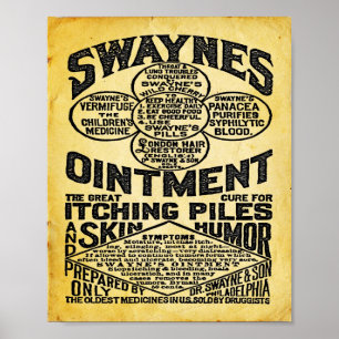 Poster Swaynes Ointment Advertisement Print