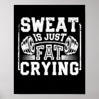 Sweat Est Juste Gros Pleurant Drôle Gym Entraîneme