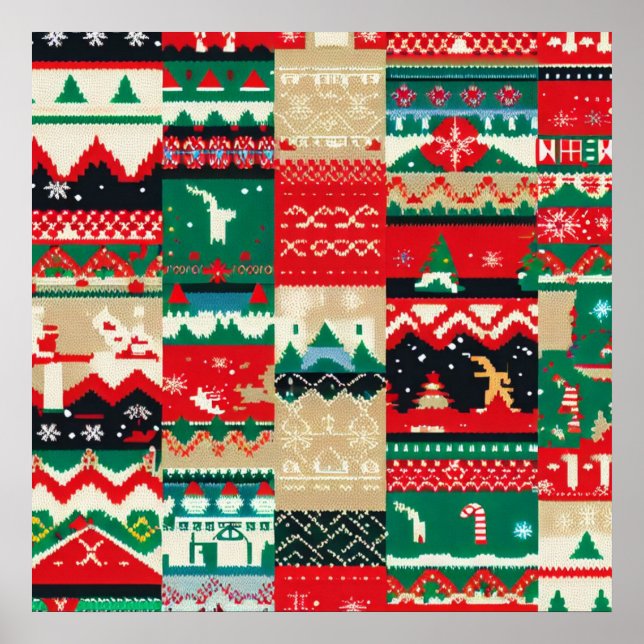 Poster Sweat moche de Noël 8 (Devant)