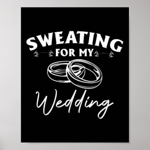 Poster Sweat Pour Mon Mariage Entraînement De Mariée Gym