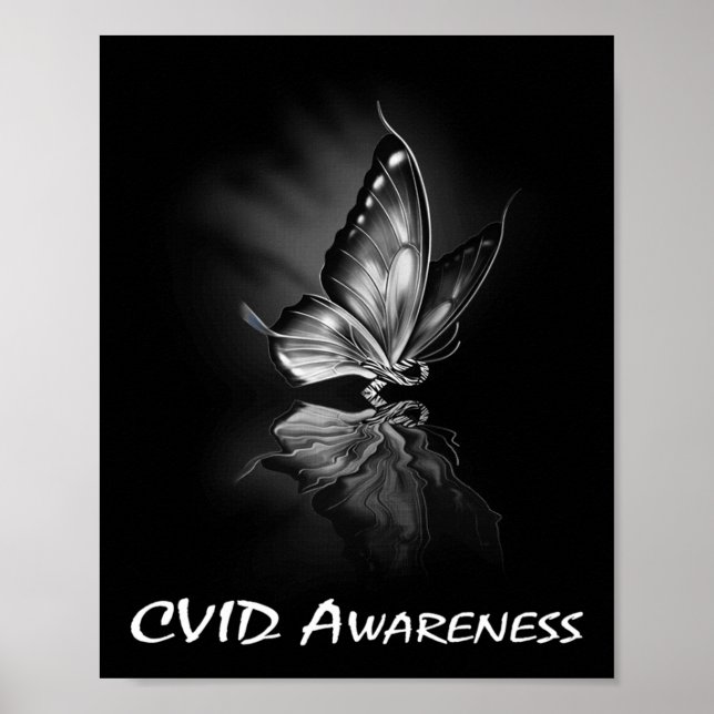 Poster Sweatshirt de sensibilisation au CVID au ruban pap (Devant)