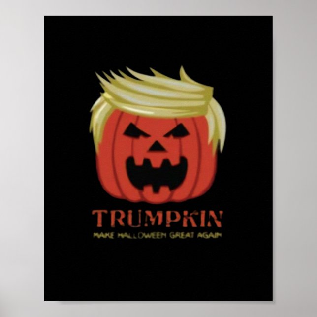 Poster Sweatshirt, Trumpkin, Merche d'Halloween (Devant)
