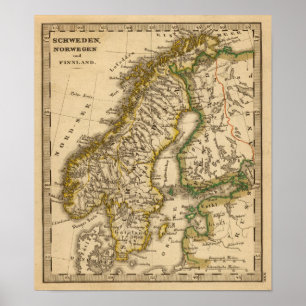 Poster Sweden, Norway, and Finland