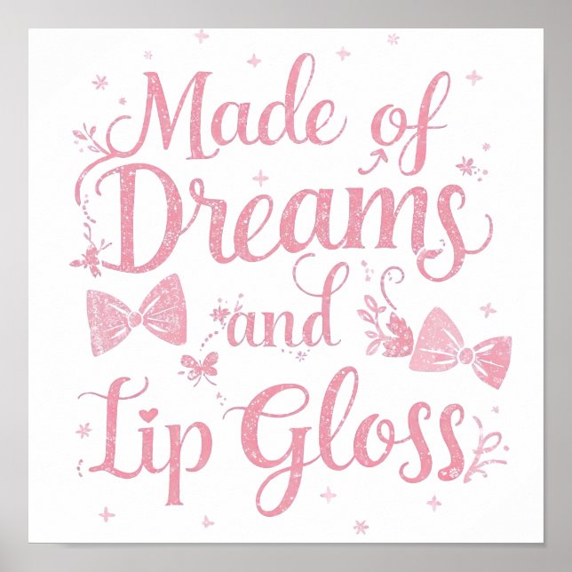 Poster Sweet Aesthetic Makeup Lover Typography (Devant)
