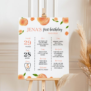 Poster Sweet As A Peach 1er Anniversaire