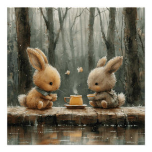 Poster Sweet Bunny Serenade : Un peu de lapin Whimsy