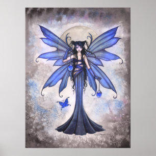 Poster Sweet Celeste Blue Fairy Imprimer par Molly Harris