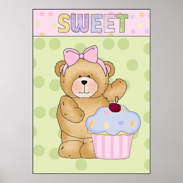Poster Sweet Cupcake (Devant)
