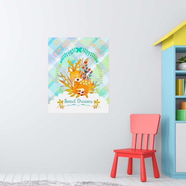 Poster Sweet Dreams Deer (Pépinière 1)