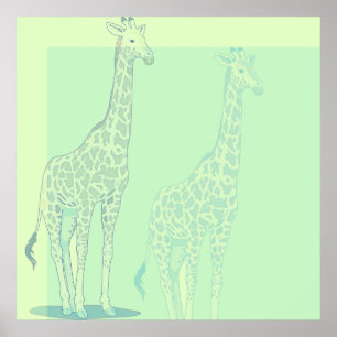 Poster Sweet Giraffe