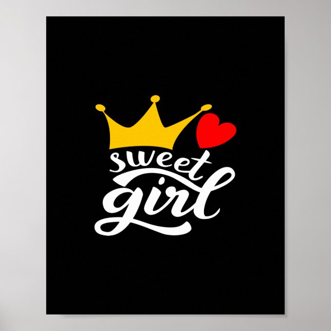 Poster sweet girl (Devant)