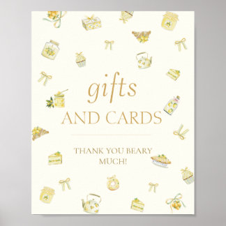 Poster Sweet Little Lemon Baby Shower Gifts and Cards 