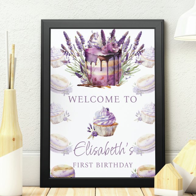 Poster Sweet One First Birthday Personnalisé (Créateur téléchargé)