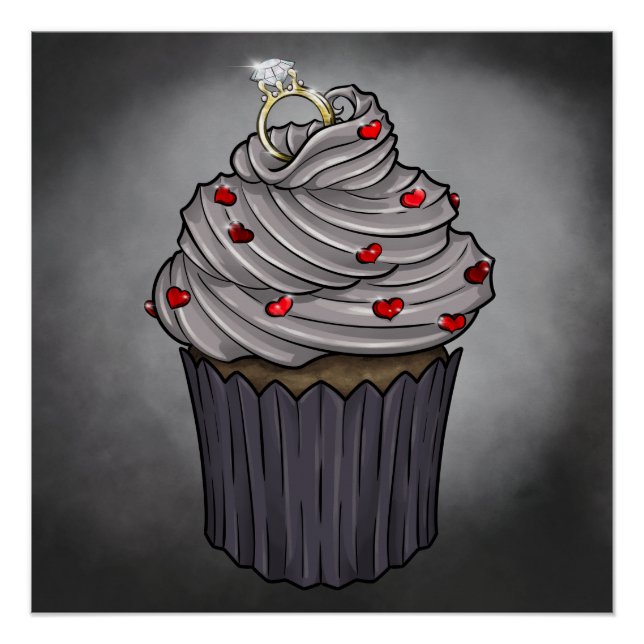 Poster Sweet Proposition Cupcake (Devant)