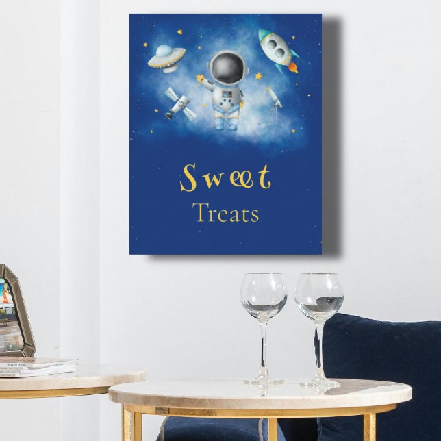 Poster Sweet Traite L'astronaute spatial Des roquettes de (Créateur téléchargé)
