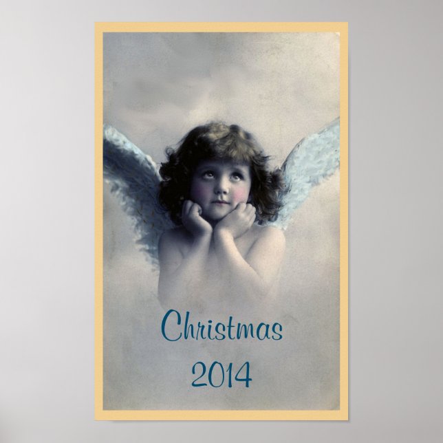 Poster Sweet Vintage Noël Angel (Devant)