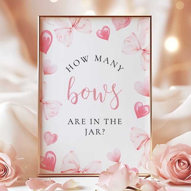 Poster Sweetheart How Many in the Jar Baby Shower Sign (Créateur téléchargé)