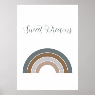 Poster Sweets Dreams Rainbow Rosewood et Lavender