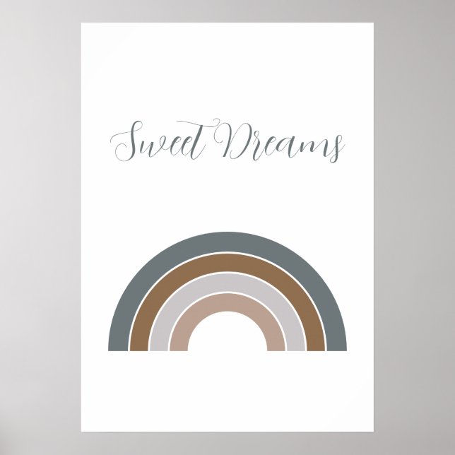 Poster Sweets Dreams Rainbow Rosewood et Lavender (Devant)