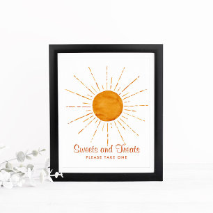 Poster Sweets & Treats Sunshine Baby Shower