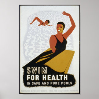 Poster Swim for Health (Dans des bassins plus sûrs