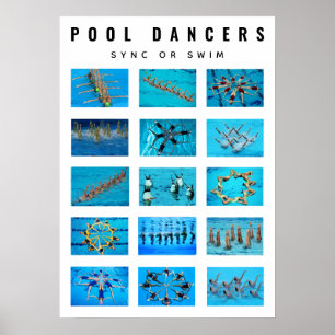 Poster Swimmer Synchronized Swimming