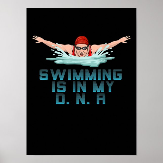 Poster Swimming Is (Devant)