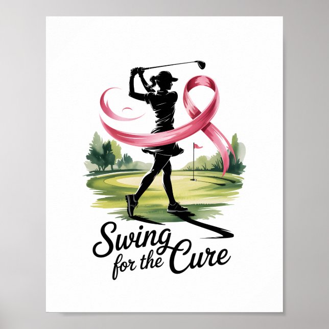 Poster Swing for the Cure Golf Breast Cancer (Devant)