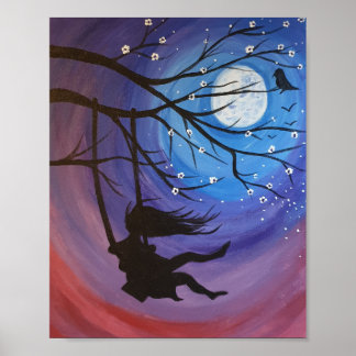Poster Swing Under the Moon