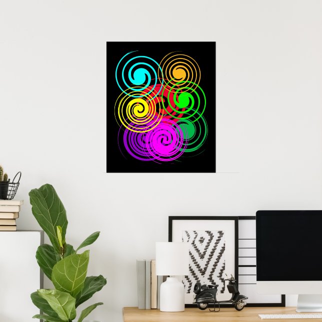Poster Swirl (Bureau à domicile)
