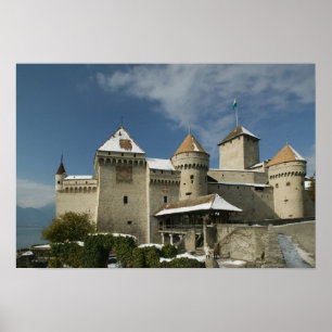 Poster SWITZERLAND, Vaud), Swiss Riviera, MONTREUX: