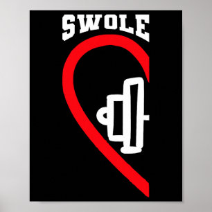 Poster Swole Mates Jolie Entraînement Couples Corresponda