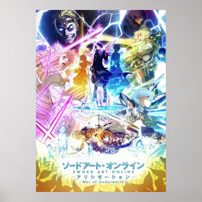 Poster Sword Art Online Alicization Guerre du monde soute (Devant)