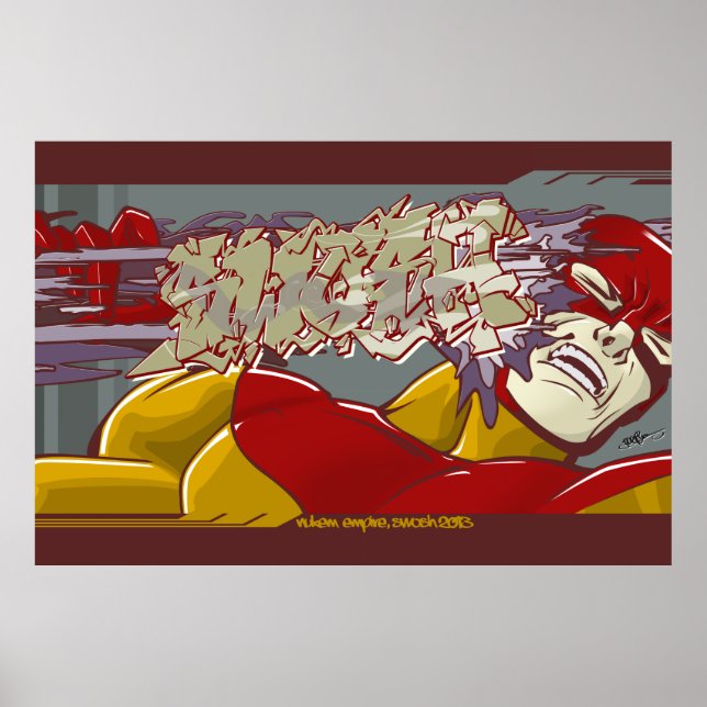 Poster Swosh, bande dessinée (Devant)