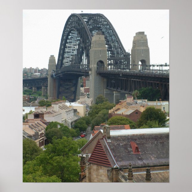 Poster Sydney, Australie. Pont de Harbour. (Devant)