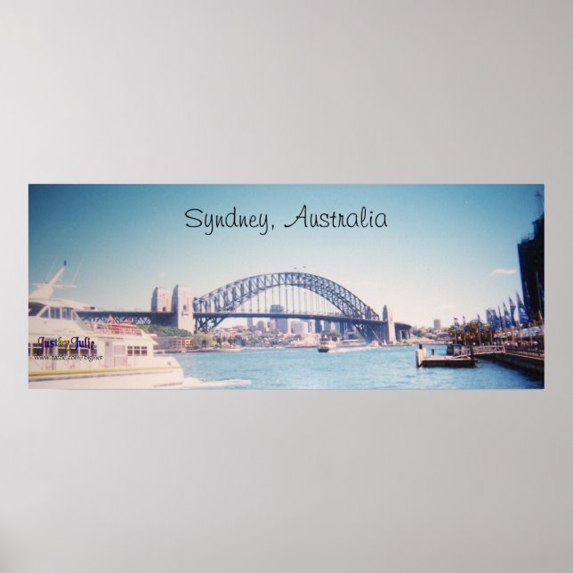 Poster Sydney Harbour Bridge, Australie (Devant)