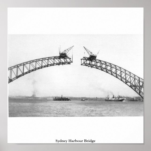 Poster Sydney Harbour Bridge, Australie (Devant)