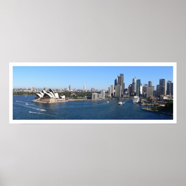 Poster Sydney Harbour, Opéra, Skyline, Panoramique (Devant)