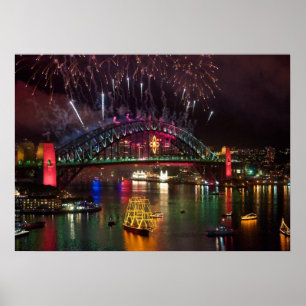 Poster Sydney New Years Eve Fireworks Imprimer