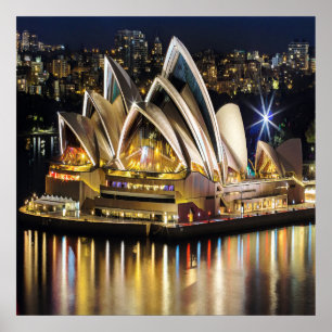 Poster Sydney - OPÉRA HOUSE - vue