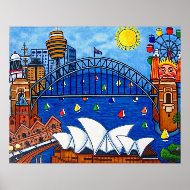 Poster Sydney sensationnelle Imprimer par Lisa Lorenz (Devant)