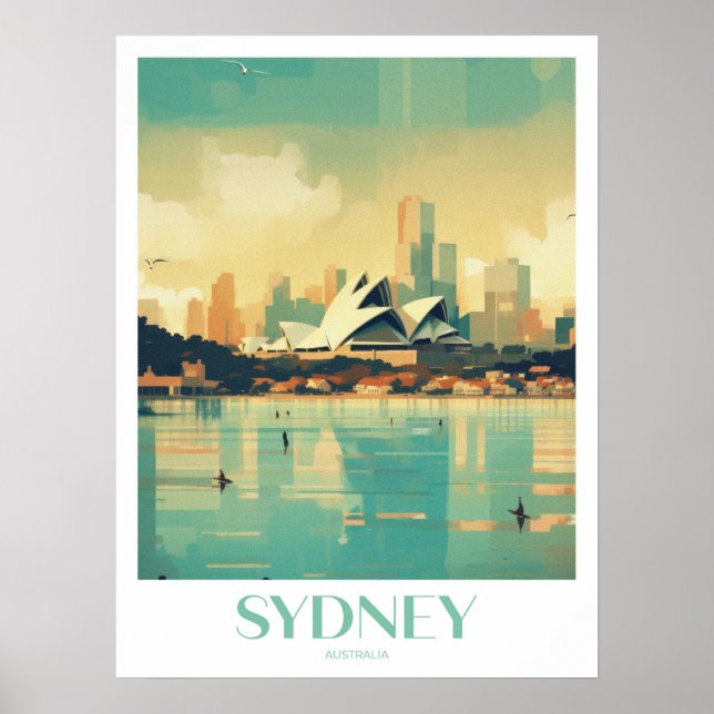 Poster Sydney Travel Print Wall Art (Devant)