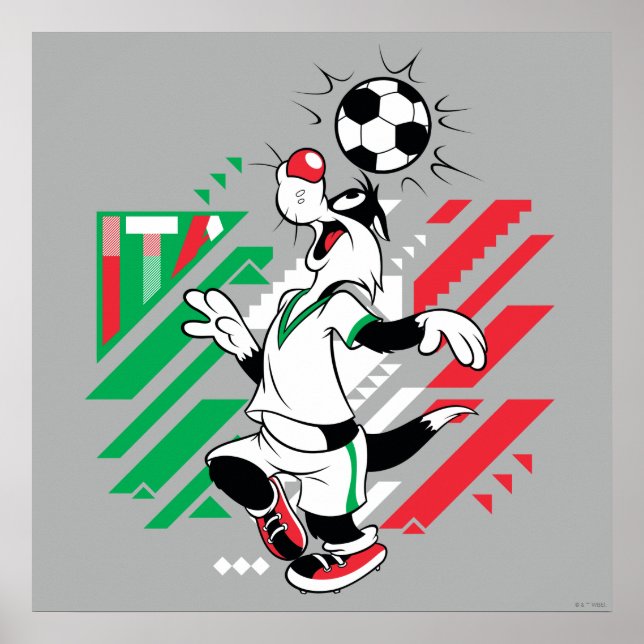 Poster SYLVESTER™ Team Italy Soccer Graphic (Devant)